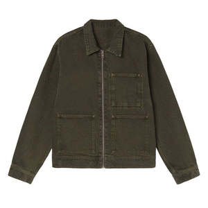 <b>Denim</b> Jacket Men Designer Casual Cotton Jacket Blue Boy Zip Closure <b>Denim</b> <b>Coats</b> OEM Jean Jacket - Product Image 5