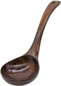 Eco-friendly High Quality Natural Wood Kitchen Utensil Serving Long Ladle Spoon for Cooking Soup Lightweight Vintage - Product Image 4
