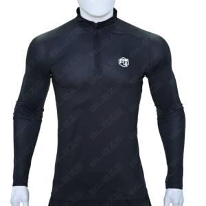 Camiseta Deportiva de Manga Larga para Hombre, Cuello Redondo, Secado Rápido, Transpirable, Cuello Alto con Cierre de 1/4, Estilo Simple para Deportes y Running - Product Image 4