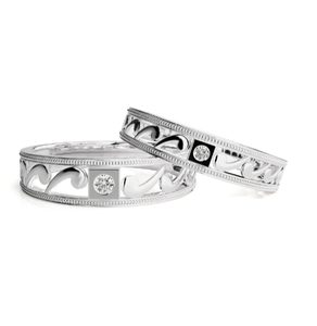 Bindi Jewels 925 Sterling Silver Swirl Christian Romantic <b>Couple</b> <b>Rings</b> - Product Image 1