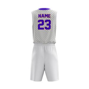 Uniformes de baloncesto transpirables personalizados de secado rápido BSCI Reversible poliéster ropa deportiva camisetas de talla grande técnicas impresas - Product Image 5