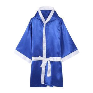 Costume de boxe pour hommes adultes, robe de boxeur, vêtements de combattant professionnels, vêtements de sport de boxe, vêtements d'entraînement athlétique en soie satinée - Product Image 5