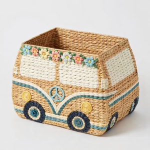 Cesta de Almacenamiento de Mimbre de Primera Calidad, Estilo Vintage, para Coche, con Organizador de Juguetes, Ahorra Espacio, Decoración para Habitación Infantil, Hecha a Mano, Ecológica - Product Image 2