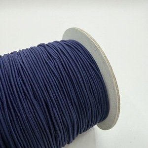 Cordon élastique tressé bleu foncé n°22, 1,2 mm, 288 yards, 100 % nylon haute ténacité, écologique, pour textile de maison - Product Image 2