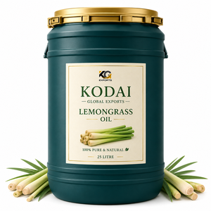 Huile Essentielle de Citronnelle du Tamil Nadu 100% Pure et Naturelle de Qualité Supérieure, Distillée à la Vapeur, pour Aromathérapie et Soin du Visage, par Kodai Global Export - Product Image 1