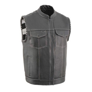 Chaleco Clásico de Cuero para Hombre con Diseño Atemporal, Material Duradero y Ajuste Cómodo para Motociclistas y Uso al Aire Libre - Product Image 2