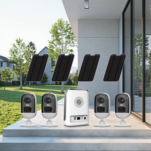 Điện năng thấp năng lượng mặt trời <span class=keywords><strong>Camera</strong></span> An Ninh với NVR Monitor & <span class=keywords><strong>IP</strong></span> mạng miễn phí Plug-in thiết kế được xây dựng trong còi báo động & mic trạm cơ sở bao gồm - Product Image 5