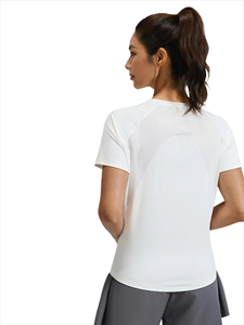 Camisetas Deportivas Ligeras de Verano para Mujer, de Secado Rápido, Transpirables, Ecológicas, de Nailon/Algodón, Antibacterianas, Cuello Redondo, Manga Corta - Product Image 4