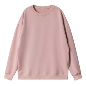เสื้อสเวตเชิ้ตคอกลมสีแดงสำหรับผู้ชาย ทรงปกติ สีพื้น ผ้าถัก สไตล์ลำลอง แขนยาว - Product Image 6