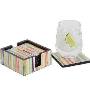 Sous-verre incrusté d'os de qualité supérieure hôtels et restaurants ustensiles de cuisine forme carrée conception de poisson sous-verre de couleur d'os à bas prix - Product Image 1
