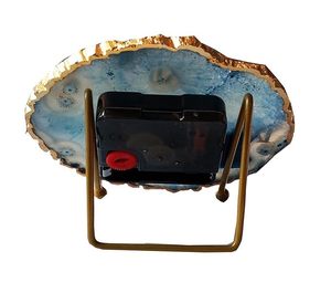 Horloge murale de luxe en résine faite à la main, moderne, étanche, surdimensionnée, avec veilleuse, alimentée par piles, pour Pâques, mariage, retraite, Ramadan, maison - Product Image 2