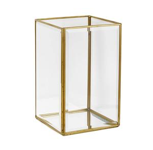 Portavelas Votivo de Metal Vintage con Marco de Vidrio Transparente, Forma Cuadrada, para Spa, Hotel, Festival, Decoración del Hogar, Portavelas de Vidrio Hecho a Mano - Product Image 3