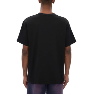 Trendy Men's 100% Cotton T-Shirt Solid Color Heavyweight Loose <b>Drop</b> Shoulder Summer Casual Wear-250 Gram Knitted Fabric - Product Image 4