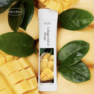 WELLINUS Bâtonnets de gelée de collagène coréen saveur mangue jaune, beauté interne, beauté de la peau, faible teneur en matières grasses, peptides marins de poisson à faible poids moléculaire - Product Image 4