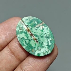 Turquesa Natural de Hubei, Cabujón Ovalado, Gema de Turquesa para Joyería, 28x20x6 mm. 25 Unidades. E645 - Product Image 2