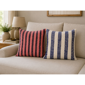 TNT Yarn Dyed Cushion <b>Cover</b> | Premium Solid Decorative Throw Pillow <b>Cover</b> with Contrast Piping for <b>Sofa</b>, <b>Bed</b> & Home Decor - Product Image 2
