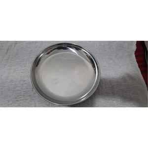 Plateau de service en acier inoxydable martelé de qualité supérieure - Plateau décoratif rond en métal poli miroir pour restaurant, hôtel et traiteur - Product Image 5