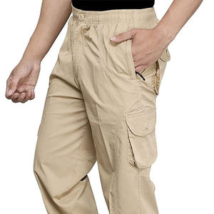 Pantalon cargo homme personnalisé en sergé de coton, coupe ample, style streetwear, décontracté, multi-poches, utilitaire, jambe large, droit et baggy, pour revendeurs - Product Image 6