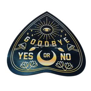 Tablero de péndulo de MDF grabado 2024, tarjeta de Tarot espiritual, decoración de mesa de Altar, Material de piedras preciosas, Ágata para adivinación de meditación - Product Image 6