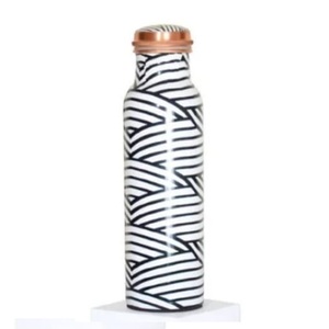 Top Quality Metal <b>Copper</b> <b>Bottle</b> With Enamel Finishing Water <b>Bottle</b> For Home Gym <b>Bottle</b> Luxury Design <b>Drink</b> Ware Water <b>Bottle</b> - Product Image 2