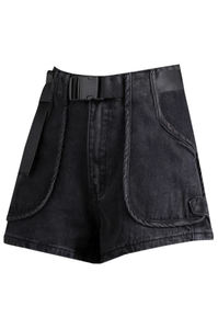 ODM OEM Hot Sale Women's Hot Shorts Summer Denim Shorts Tailored Shorts Women - Product Image 2