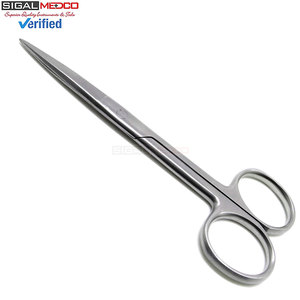 กรรไกรผ่าตัดแบบตรง ขนาด 4.5 นิ้ว ทำจากเหล็กกล้าไร้สนิมคมกริบ ได้รับการรับรองมาตรฐาน CE สำหรับการตัดเนื้อเยื่ออย่างแม่นยำ - Product Image 1
