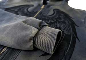 Sweat-shirt à capuche zippé vintage pour homme, qualité supérieure, 2026, logo personnalisé, impression directe, streetwear, fabricant - Product Image 6