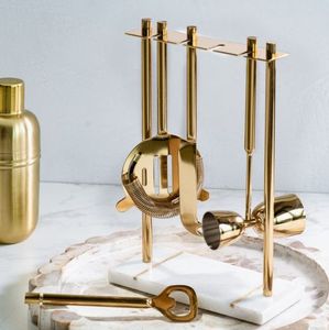 Utensilios de barra de primera calidad, accesorios para coctelería, elegante base de mármol, abridor de botellas de acero inoxidable, decoración para barra de bar. - Product Image 2