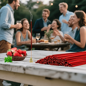 6 Bastoncini d'Incenso Aromatizzati alla Frutta 25,5cm/10,04in Aromi Ricchi Cantalupo Fragola per Aromaterapia Diffusori Portaincenso - Product Image 2