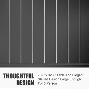 Adjustable Aluminum Patio <b>Dining</b> <b>Table</b> 35\" 71\" <b>Extendable</b> for Indoor <b>Outdoor</b> Use E-Coating 4-6 Person Garden <b>Dining</b> - Product Image 2