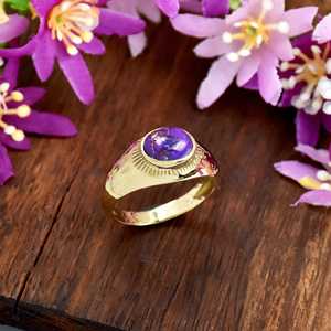 Wholesale <b>Mens</b> <b>Ring</b> New Arrival Natural Purple Copper Turquoise Gemstone <b>Signet</b> <b>Ring</b> Fine Jewelry 925 <b>Sterling</b> <b>Silver</b> <b>Ring</b> - Product Image 4
