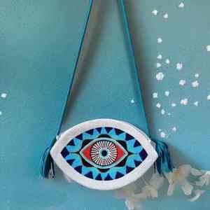 Bolsos de Mano Artesanales de Lujo de la India, Forma de Baguette, Hechos a Mano, con Cuentas de Vidrio Multicolores, Bolsos de Mano Casuales y Duraderos, Bolsos Promocionales - Product Image 5