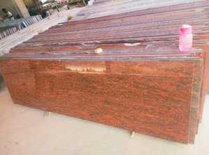 Grande dalle de granit rouge naturel de qualité supérieure, durable et écologique, surface polie pour applications de sol et de villa - Product Image 3