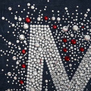 เสื้อยืดลายเพชรแบบสั่งทำพิเศษ ผ้าคอตตอนหวีอย่างดี ประดับคริสตัลวิบวับ คอวี เซ็กซี่ สำหรับผู้หญิง - Product Image 5