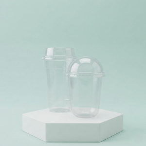 Gobelets en plastique transparent 16oz 22oz avec couvercles, gobelets jetables en PP/PET pour café glacé, jus, smoothie, à emporter - Product Image 1