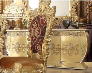 Juego de mesa de comedor de estilo real tallado tradicional Juego de muebles de comedor de estilo barroco de lujo Juego de muebles de mesa de comedor real - Product Image 4