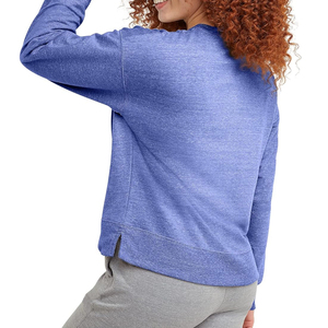Sweat-shirts pour femmes sur mesure pour l'hiver avec logo sur le devant, couleurs unies, 100% coton molletonné pour un usage décontracté - Product Image 2