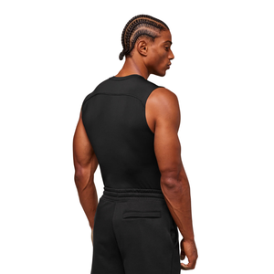 Camiseta Deportiva Negra Ajustada para Hombre, Ropa Deportiva y de Entrenamiento con Tela Transpirable y Elástica para Gimnasio - Product Image 2