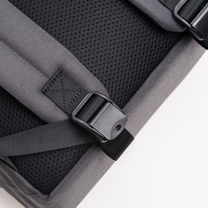 Gray simple laptop bag large capacity business backpack lightweight <b>travel</b> backpack - Product Image 2