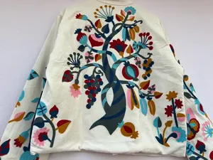 Luxury Cotton Suzani Embroidered <b>Reversible</b> <b>Jacket</b> | Boho Ethnic Summer Designer Coat | Wholesale - Product Image 2