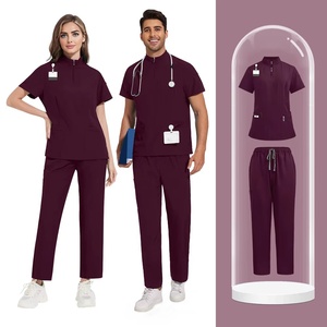Anti Wrinkle Cotton Fabric Custom Logo Medical <b>Doctor</b> Suit Fit Jogger Hospital Uniforms Nurse Scrub <b>Sets</b> for Men and Women - Product Image 4