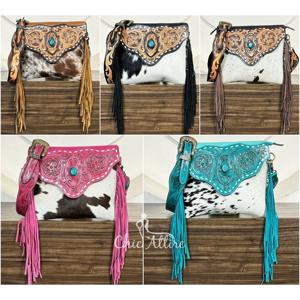 Bolso Bandolera de Cuero Genuino Hecho a Mano con Flecos para Mujer, Diseño 2026, Gran Capacidad, Alta Calidad, Versátil, Bolso de Trabajo Grande - Product Image 1