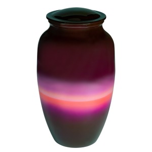 Urna Funeraria Estilo Americano Sunset Sail, Urna Blanca con Capacidad de 200 Pulgadas Cúbicas, Diseño Conmemorativo con Atardecer de Sol sobre Agua - Product Image 5