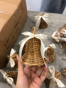 Vietnam Handmade Rattan <b>Christmas</b> <b>Tree</b> Ornament Natural Eco Friendly Hanging Decoration for Holiday Home Wholesale Export - Product Image 5