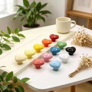 ceramic bedroom drawer <b>knobs</b> Wholesale ceramic drawer <b>knobs</b> Handmade ceramic cabinet <b>knobs</b> Red yellow kitchen <b>knobs</b> furniture - Product Image 1
