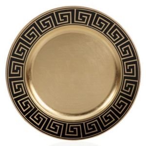Assiette de présentation vintage en laiton, motif étoile, gravée, style marocain géométrique, pour décoration de table de mariage ou événementiel - Product Image 4