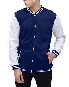 แจ็คเก็ตวาร์ซิตี้แบบมีโลโก้ OEM ปักลายเชนิลล์ แขนหนัง ตัวเสื้อผ้าขนสัตว์ สไตล์วิทยาลัยย้อนยุค สำหรับผู้ชายและผู้หญิง - Product Image 3