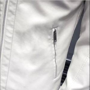 Chaquetas de Cuero para Hombre, Estilo Popular de Otoño, Chaqueta de Cuero para Hombre al por Mayor, Chaquetas de Cuero PU con Cierre Modernas y Elegantes para Hombre - Product Image 3