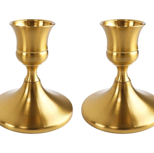 New Arrival Durable Metal Handmade Eco-friendly Golden <b>Candlestick</b> <b>Holder</b> Indoor/Outdoor Home Decoration Christmas Easter - Product Image 2