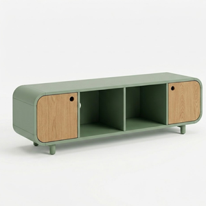 Selling Solid Wood TV <b>Stands</b> With 2 Drawers, Modern Minimalist And Stylish Design - Product Image 1